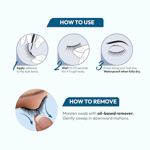 i-ENVY Waterproof Clear Eyelash Adhesive - Long-Lasting Lash Glue, 1 Pack