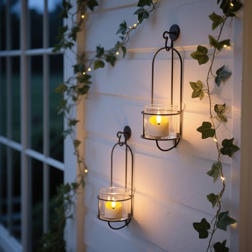 48 Pack Flameless LED Timer Tea Lights - Flickering Votive Candles for Christmas Halloween Parties