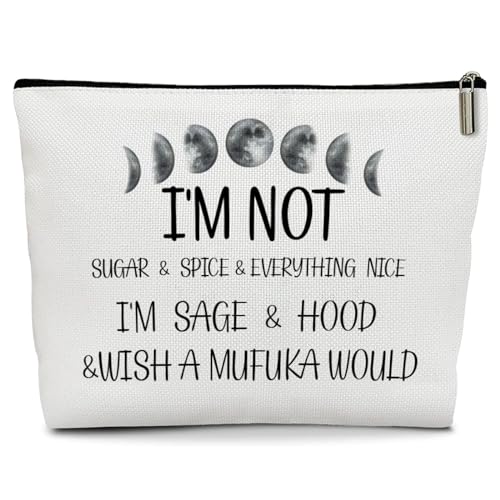 Gothic Wiccan Astrology Makeup Bag - Sun Moon Travel Cosmetic Pouch