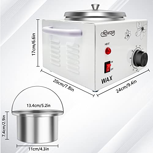 White Single Pot Wax Warmer 600ml Professional Hair Removal Heater