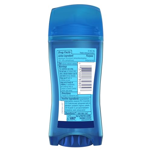 Secret Outlast Antiperspirant Deodorant for Women, 72hr Sweat & Odor Protection, PH Balancing Minerals, Invisible Solid, Completely Clean Scent, 2.6 oz (Pack of 4)