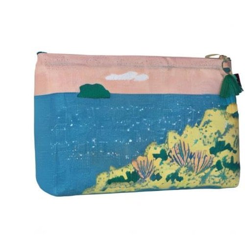 Danica Studio Women Small Zipper Cosmetic Makeup Bag, Haven, Small 8 X 5.5 Inches US