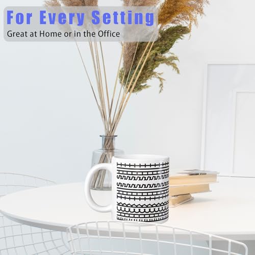 Hidden Message Coffee Mug 11oz Black Rune Pattern - Funny Gift for Coffee Lovers