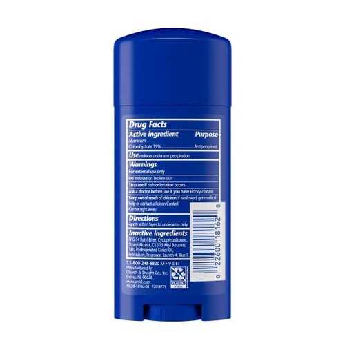 Arrid XX Extra Extra Dry Solid Antiperspirant Deodorant, Cool Shower, 2.6 oz , Pack of 6