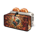 Halloween Toaster Cover 2 Slice Rooster Pumpkin with Top Handle - Small Appliance Protector