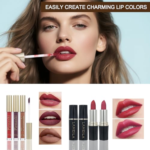 All-in-One Makeup Kit for Women - Travel Set in Blue - Complete Cosmetic Collection