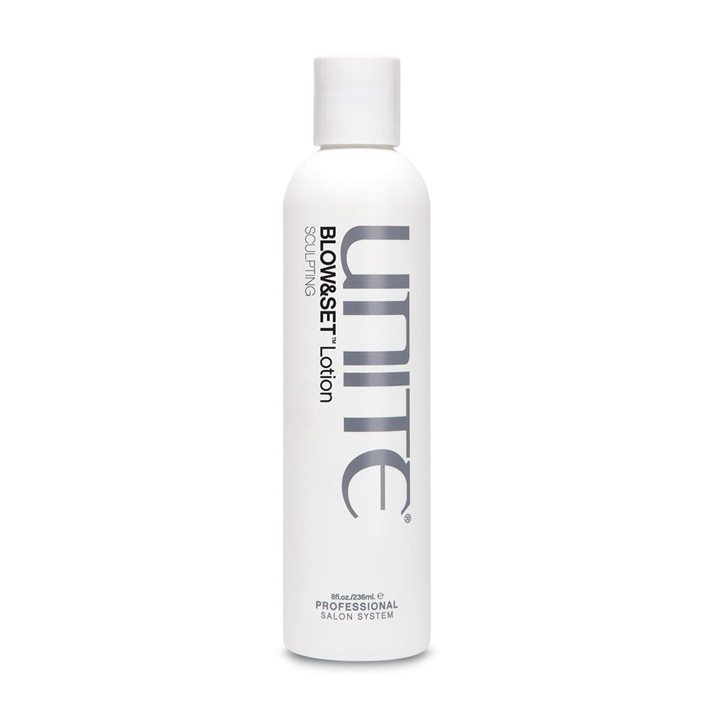 UNITE Hair BLOW&SET Lotion - Heat-Activated Sculpting for Volume & Flexible Hold - 8 Fl Oz