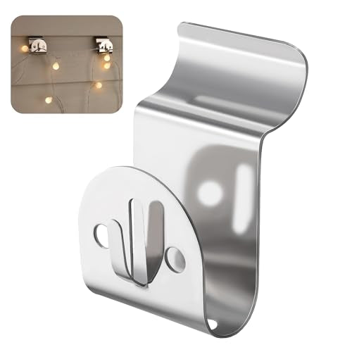 8 Pack Heavy Duty Vinyl Siding Hooks - Rust-Resistant Wall Clips for Outdoor Use