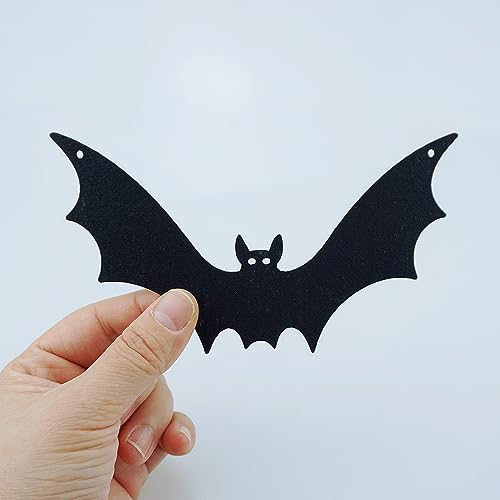 Halloween Felt Hanging Bat Decorations - 36 Pack Flying Bat Ornaments for Party & DIY Decor