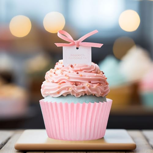 Pink Cupcake Liners for Baking - 300 Pcs Wedding & Party Decorations - Variation of Pink