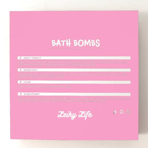 Leiky Life Princess Bath Bombs Luxury Fizzy Organic Natural Bath Bomb Gift Set Bubbling, 1 Count (Pack of 9), Variety
