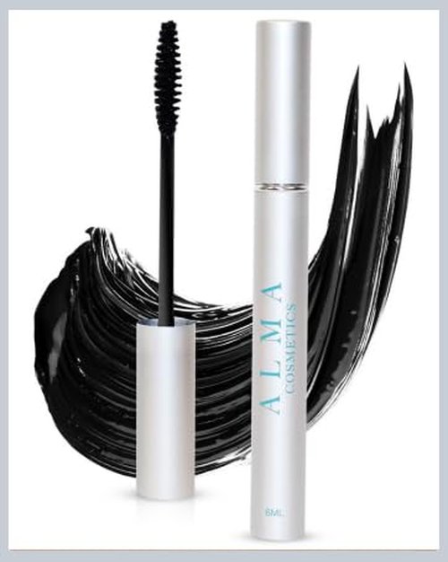 Skiennix Eyelash Growth Mascara - Nourishing Peptide Booster, Water-Based & Oil-Free, Black
