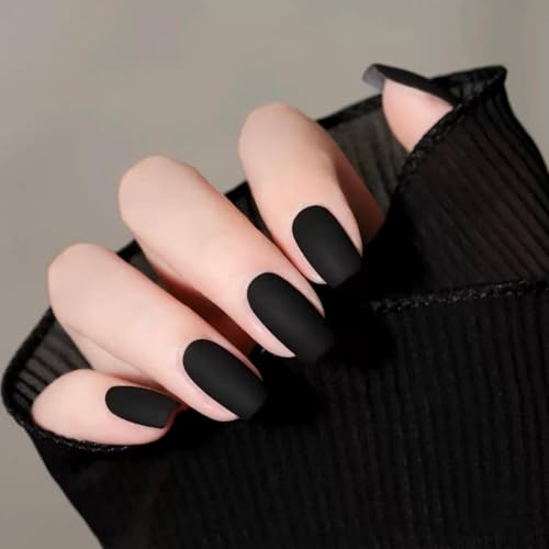 Black Matte Nail Polish - Quick Dry Velvet Finish 10ml | Variation: 0.34 Fl Oz