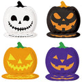 Halloween Pumpkin Paper Plates 7 Inch Disposable Party Dinnerware - 40 Pack