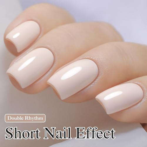 Double Rhythm 15ML Gel Polish - Pink White Same Color & Bottle Variation
