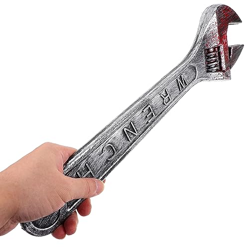 Halloween Fake Wrench Prop - Plastic Horror Party Cosplay Tool