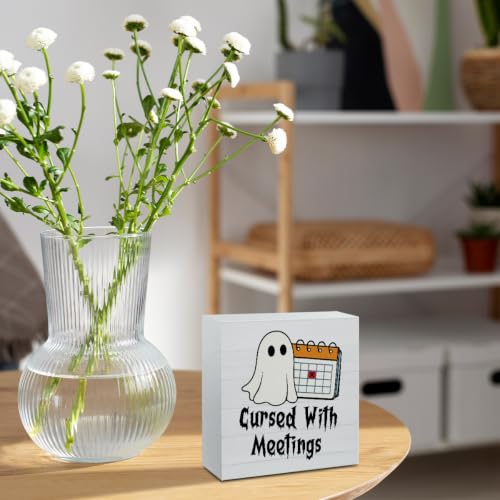 Halloween Office Sign Decor - Cute Desk & Cubicle Halloween Decorations - Variation 11