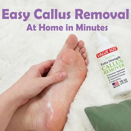 16 oz Extra Strength Callus Remover Gel for Feet - Professional Foot Care