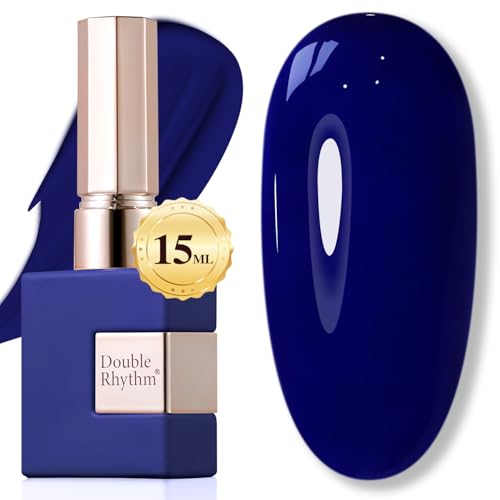 Double Rhythm 15ML Gel Polish Deep Navy Blue - Same Color & Bottle Soak Off Nail Art