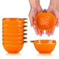 Fall Pumpkin Ramekins 6 oz Oven Safe Ceramic Bowls - 8 Pack Variation 8