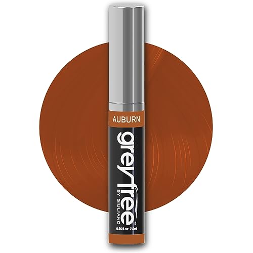 Hair Mascara Root Touch-Up for Gray Hair - Auburn, Precise Concealer for Brows & Beard