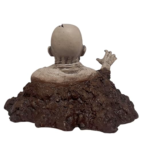 Halloween Creepy Zombie Decor - 11 Inch Cemetery Haunted House Prop - Variation of Zombie