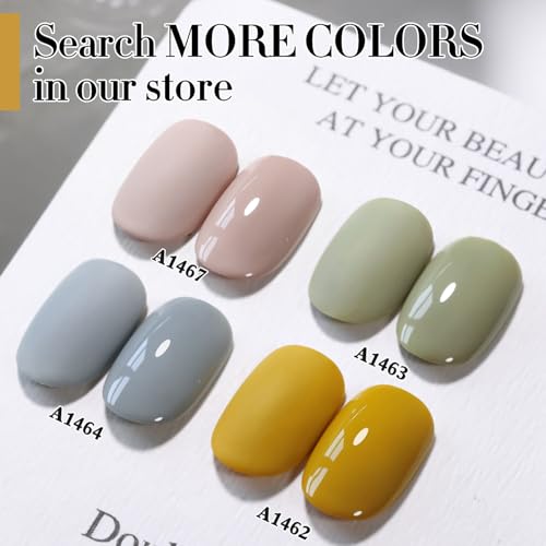 Double Rhythm 15ML Gel Polish - Sage Yellow, Same Color, Soak Off, Long-Lasting Manicure
