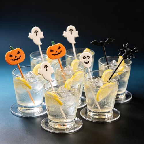 Halloween Cupcake Toppers Picks 50-Pack | Spooky Party Food Decor