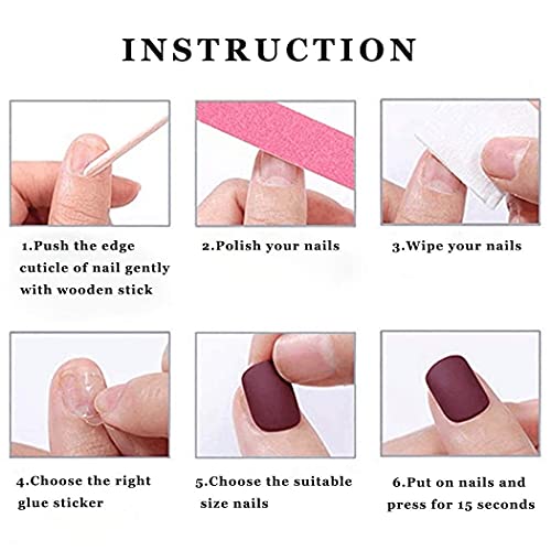 Ghost Press On Nails Short Glossy Virus Fake Nails - Style G