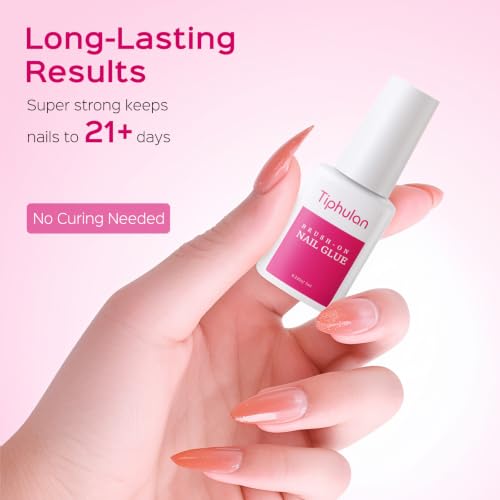 Super Strong Nail Glue for Press Ons & Tips - 4 Tubes, Salon Quality, Long Lasting