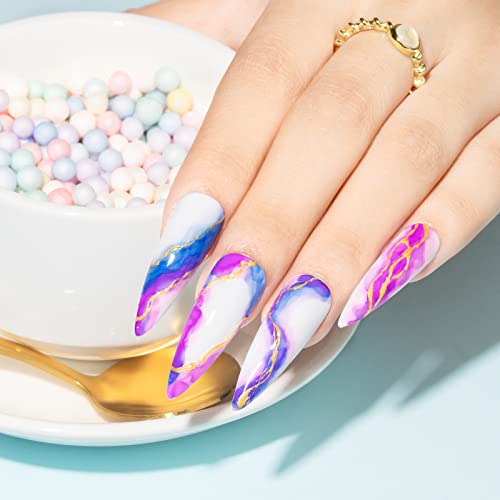 Blooming Nail Polish - Marble Ink for Watercolor Nail Art - Variation 132-Marble Nail Ink