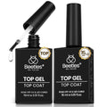 Beetles No Wipe Gel Top Coat - Clear 2 Pack, 15ml Each - Long Lasting Shine & Easy Application (Variation: A-Clear-2)
