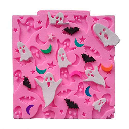Halloween Cake Fondant Molds Set - 6 Silicone Chocolate & Sugarcraft Shapes