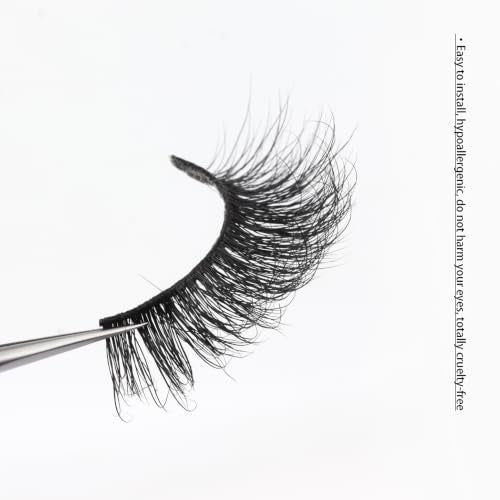 False Eyelashes 3D Mink Lashes A11 - Luxurious Natural Black Reusable Fake Eyelashes