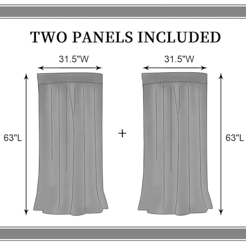 Kids Classroom Alphabet Curtains Set - 2 Panels 31.5"W x 63"L, Educational Animal Theme, Colorful Back to School Window Drapery, Variation: Classroom-03