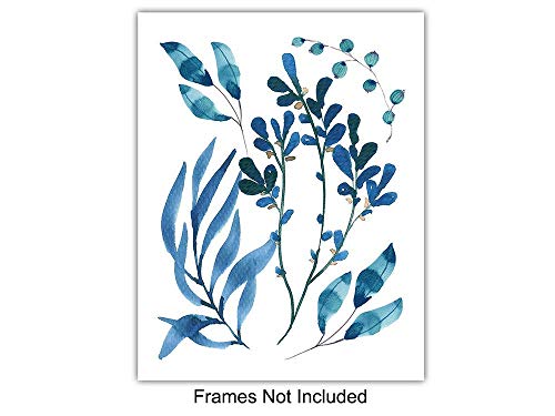 Mid Century Modern Wall Art Prints - Abstract Botanical Decor - 6 Pack