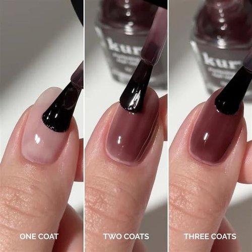 LONDONTOWN Perfecting Nail Veil, Sheer, Buildable Nail Tint Plus Nail Strengthener, Hydrates & Conditions Nails, #10 Cherry Cola, 0.4 Fl Oz