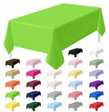 Disposable Lime Green Rectangle Tablecloth 54x108 Inches - 2 Pack, Waterproof Party Cover