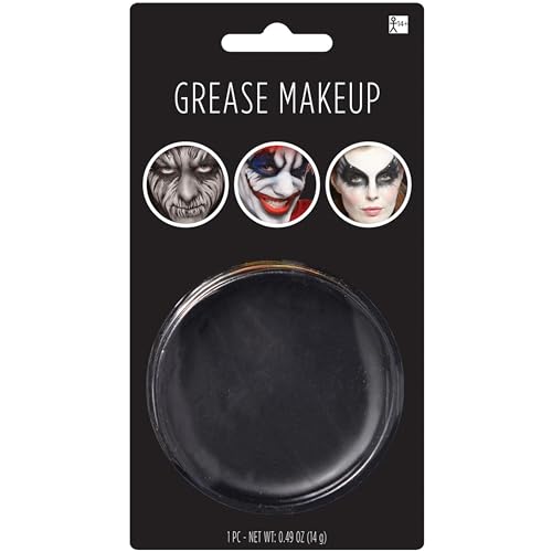Black Grease Makeup - 0.49 oz. Pigmented & Long-Lasting Theatrical & Halloween Costume