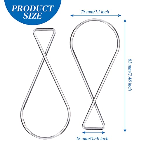 300 Pack Ceiling Tile Hooks - Drop Ceiling T-Bar Hangers for Sign, Decoration, Office & Wedding