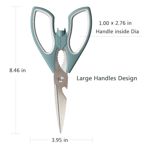 Large Bat and Cat Shaped Kitchen Scissors - Ergonomic Handles for Vegetables & Meat Cutting