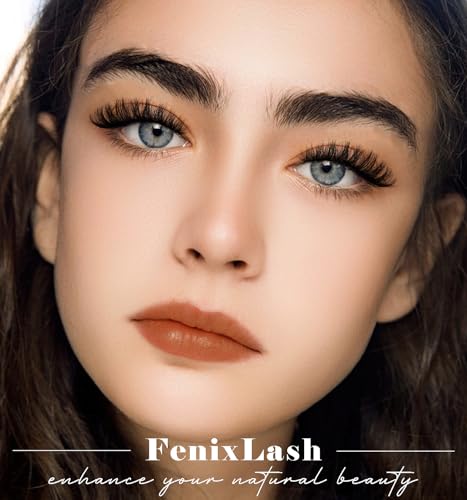 False Eyelashes Natural Cat Eye Wispy Fluffy Strip Lashes - Volume Cluster