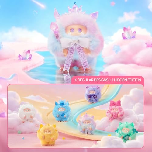 Giggle Monster Crystal Wish Series Plush Action Figures Set - Random Collectible Toys, Home Decor, Holiday Gifts