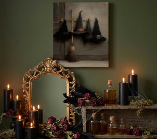 Witch Hat Canvas Wall Art - Gothic Spooky Decor, 16x12 Inch Variation of THIS Listing