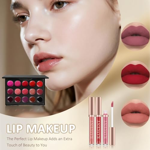 Blue Medium Makeup Gift Set for Teens Women Full Kit - Christmas Gift