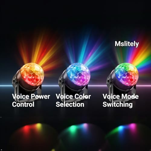 LED Disco Ball Light Sound Control Party Light 2 Pack with Remote - Disco Effect
