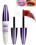 Colored Waterproof Mascara for Eyelashes - White + Red, 5D Lengthening & Volumizing
