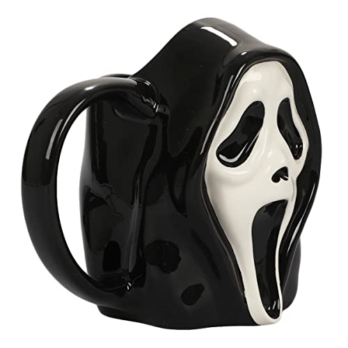 Ghost Face 16 Oz Sculpted Ceramic Mug - Horror Movie Collectible Gift
