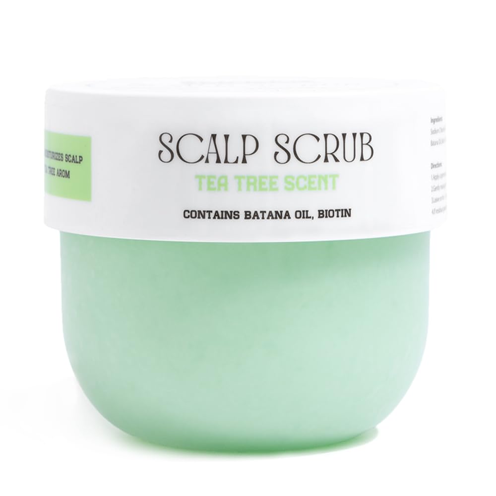 Tea Tree Scalp Scrub - Exfoliating & Moisturizing Treatment for Dry Scalp | 400g (14 fl. oz) Bottle