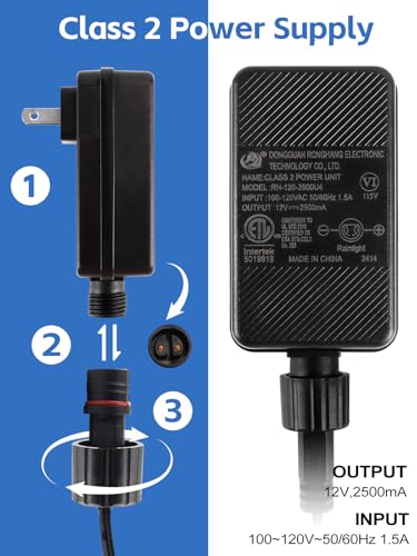12V 2.5A Replacement Inflatable Adapter with 9.8ft Extension Cable - For Yard Decor